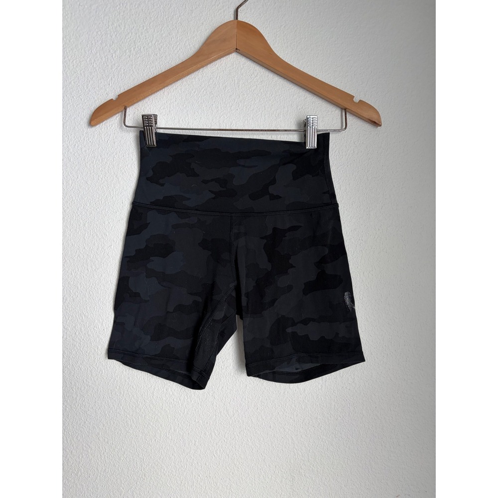 Lululemon Align High-Rise Short 6 Heritage 365 Camo Deep Coal Multi Size 4